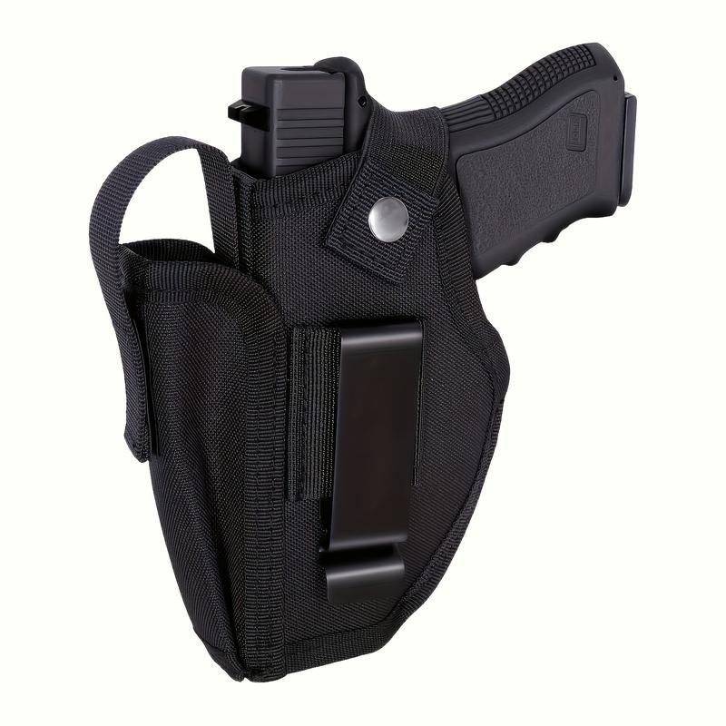 Universal Holster with Cartridge Bag, Can Be Hidden and Carried Within Belt Or outside Belt, Pistol Holster Is Suitable for Left and Right Hands, Men's Women's, Black