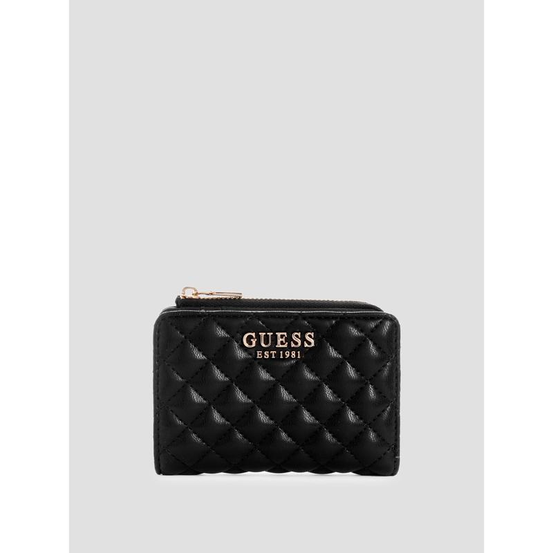 GUESS Unisex Eco Rianee Zip-Around Card Case