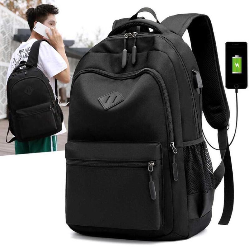 Waterproof and Hard-Wearing Backpack Men's Simple Large Large Capacity Computer Backpack Schoolbag for Boys Men