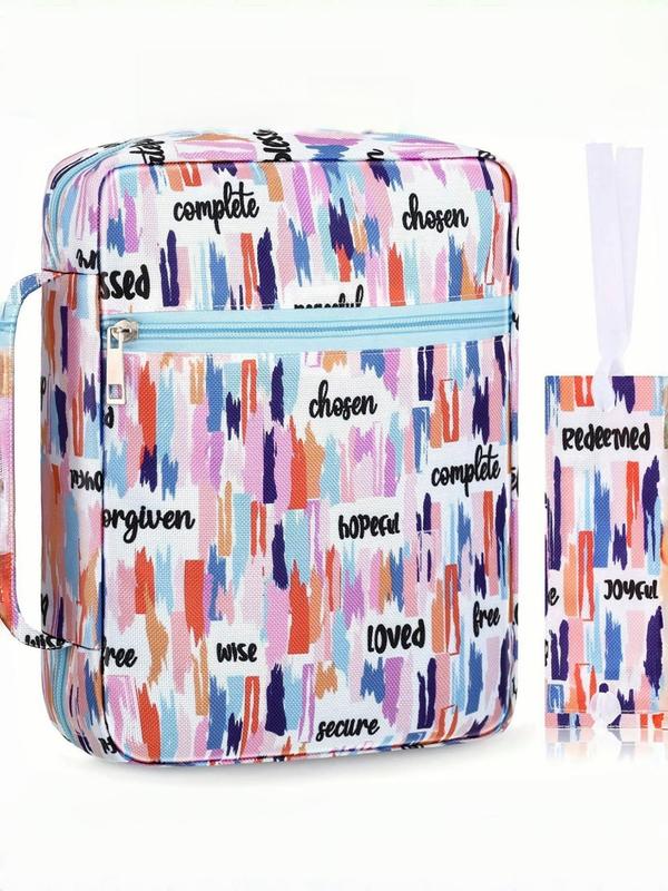 Creative All over Geometric Print Travel Bag,  Zipper Travel Organizer, Travel Bag for Women & Girls