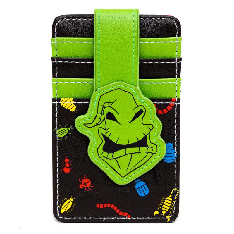 Disney Wallet, Character Wallet ID Card Holder, The Nightmare Before Christmas Oogie Boogie Green Black, Vegan Leather card  holder