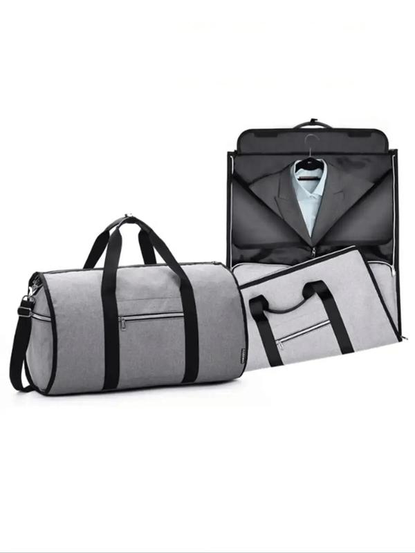 Large Capacity Garment Duffle Bag, Portable Travel Storage Bag with Shoes Compartment, Carry on Weekender Overnight Bag & Luggage Suitcase Organizer for Business Trip