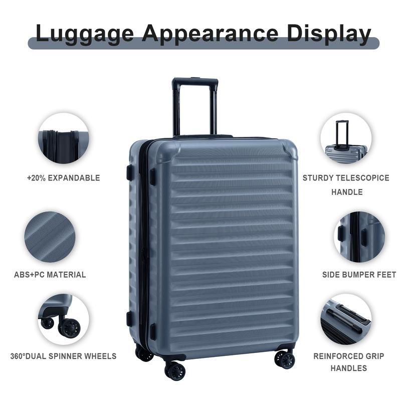 The new luggage can be expanded into a 3-piece set, equipped with lightweight luggage with rotating wheels (20 