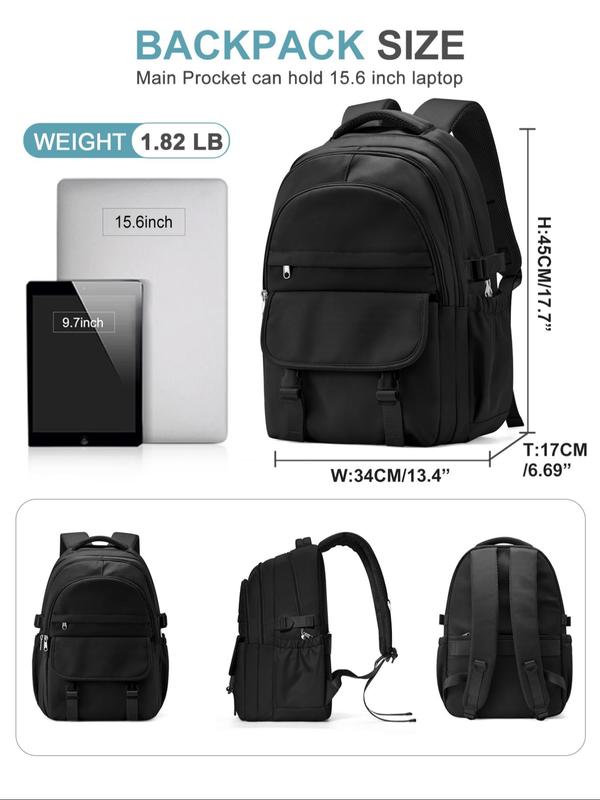 Casual Large Capacity Travel Backpack, Multi-compartment Laptop Backpacks for School, Fashionable Waterproof Backpack for Women & Men, Versatile Trendy Students School Bag for Daily Use