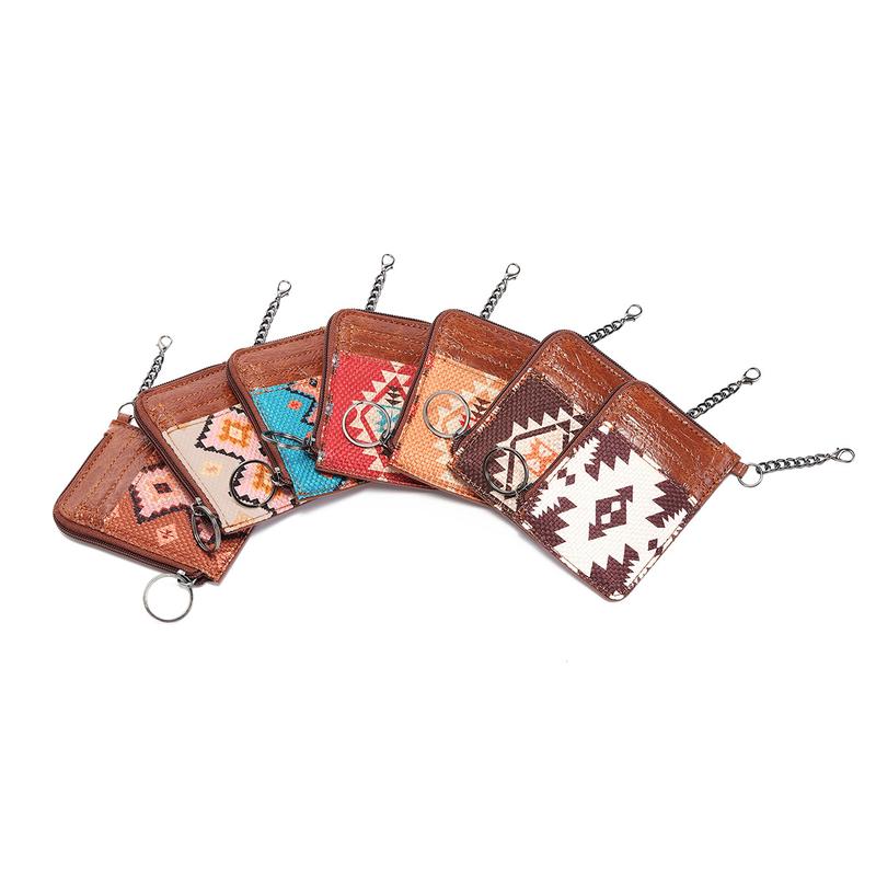 Rechal Wrangler Western Art Print Mini Zip Card Case   Wallet