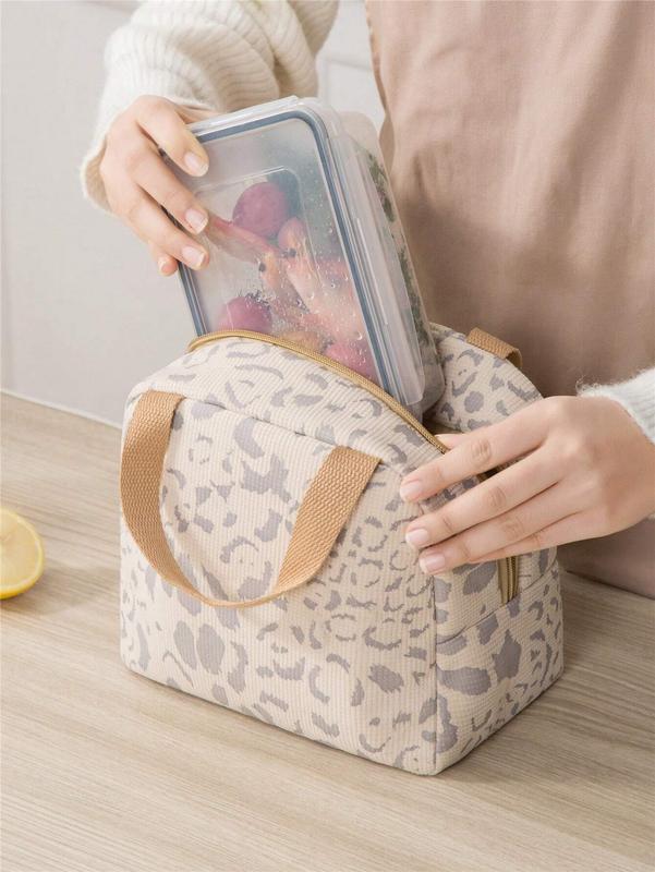 1pc Thickened Insulated Bag For Lunch Box And Food Carriers, Suitable For Office, Work,School, Picnic, Unisex,Large Capacity Insulated Lunch Bag for Adult