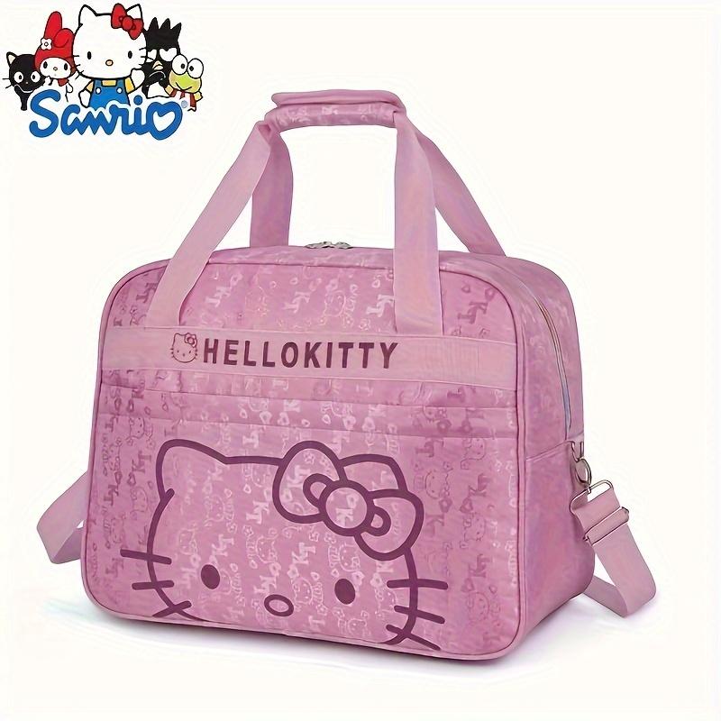 Large Capacity Sanrio Hello Kitty Travel Bag, Lightweight Cute Design Nylon Material Portable Overnight Bag