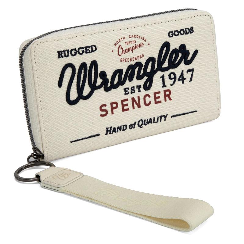 Wrangler Spencer Vintage Canvas Zip Wristlet