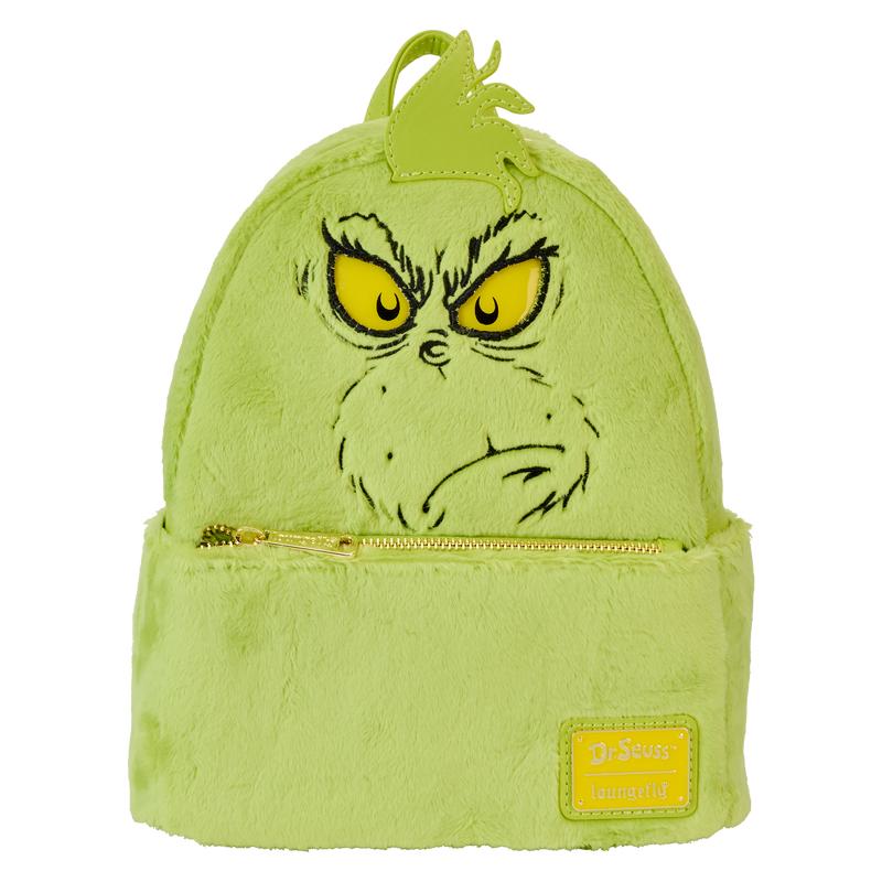 Loungefly Dr. Seuss' How The Grinch Stole Christmas! Plush Cosplay Light Up Mini Backpack