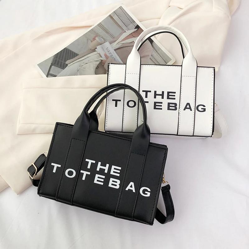 The Tote Bag For Women, Trendy PU Leather Handbag, Top Handle Satchel Purse, Casual Crossbody Bag Casual Simple Shoulder Bag