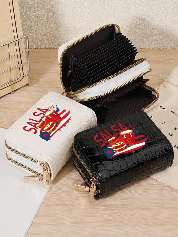 Fashionable Letter Pattern Zipper Wallet, Multi Card Cover, Casual Trendy Versatile High-quality Daily Wallet for Women & Girls