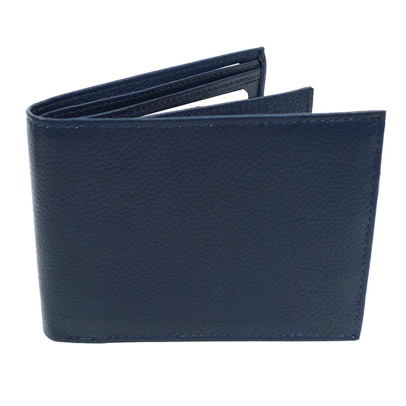 RFID Genuine Leather Bi-Fold Wallet