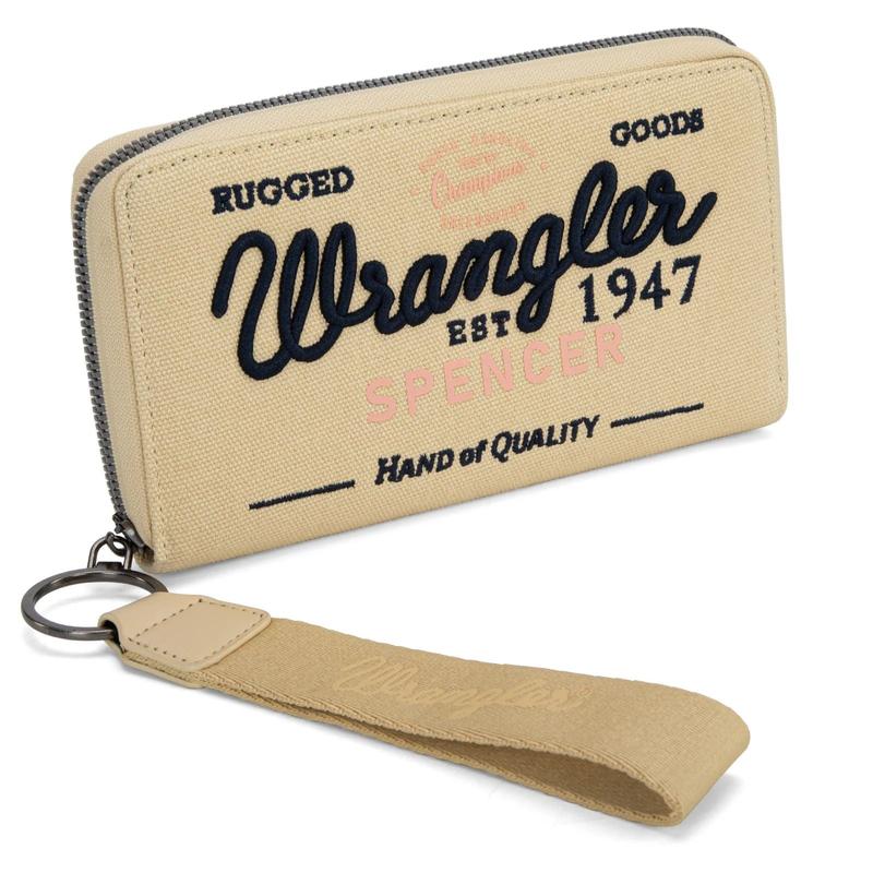 Wrangler Spencer Vintage Canvas Zip Wristlet