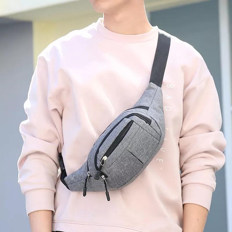 Men Women Fanny Pack Belt Waist Bag Cross body Sling Shoulder Travel Sport Pouch