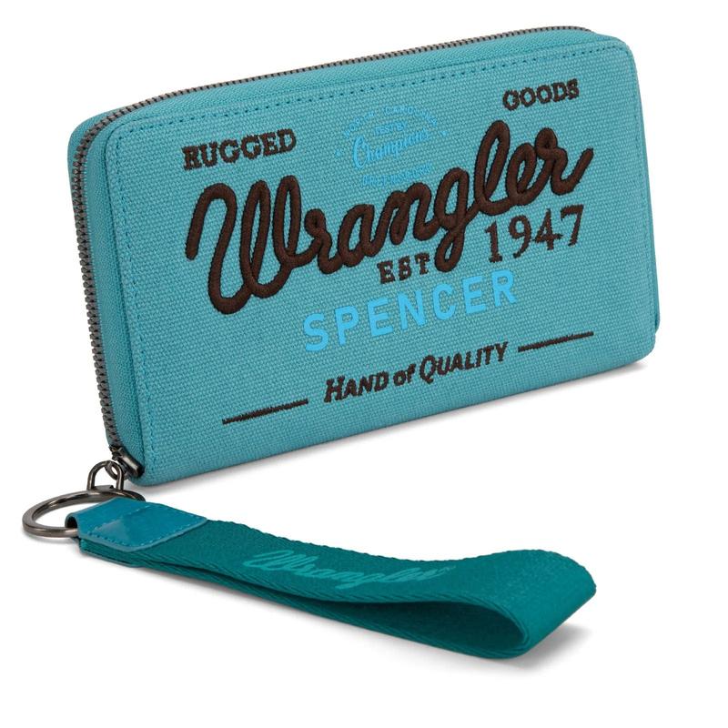 Wrangler Spencer Vintage Canvas Zip Wristlet