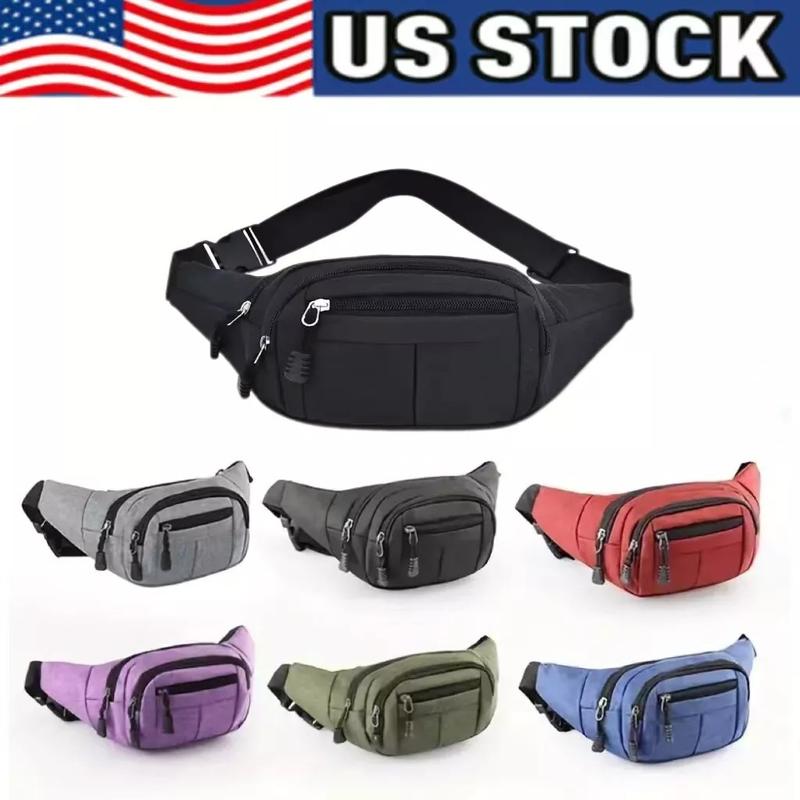 Men Women Fanny Pack Belt Waist Bag Cross body Sling Shoulder Travel Sport Pouch