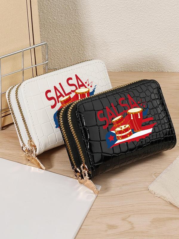 Fashionable Letter Pattern Zipper Wallet, Multi Card Cover, Casual Trendy Versatile High-quality Daily Wallet for Women & Girls