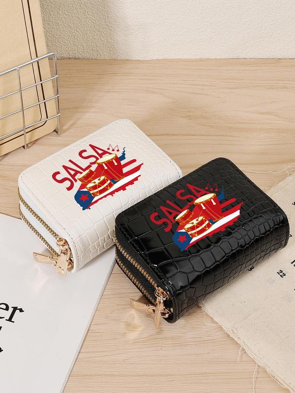 Fashionable Letter Pattern Zipper Wallet, Multi Card Cover, Casual Trendy Versatile High-quality Daily Wallet for Women & Girls