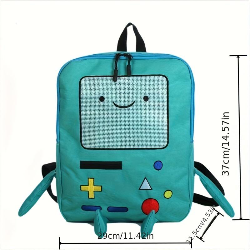 Cute Anime Stereoscopic Backpack, Oxford Spin Material Bookbag, Perfect School Bag For Students