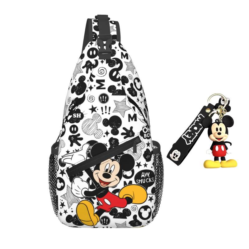 Anime Sling Bag for Women Mickey Crossbody Bag Backpack Chest Anime Sling Bags Gifts for Women Men Girls Boys Kids Adult