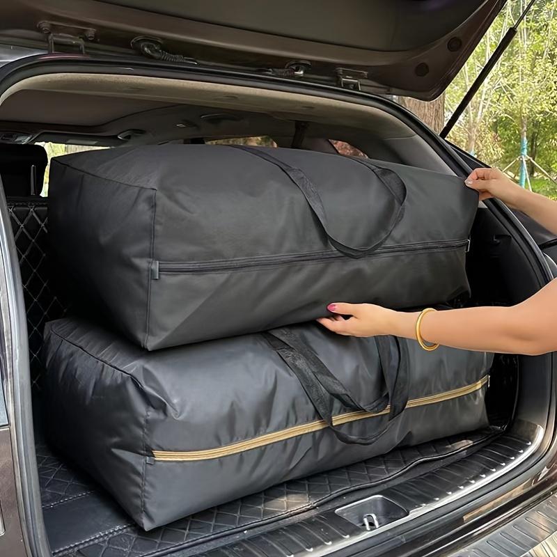 Extra Large Oxford Storage Bag with Reinforced Handles and Double Zippers - Durable Travel and Moving Organizer Duffle Bag