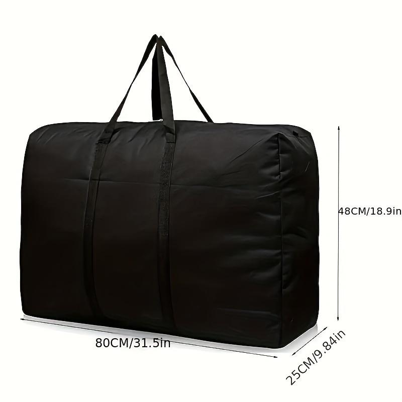 Extra Large Oxford Storage Bag with Reinforced Handles and Double Zippers - Durable Travel and Moving Organizer Duffle Bag