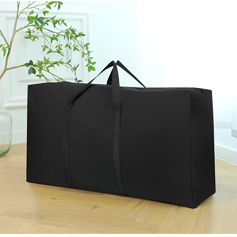 Extra Large Oxford Storage Bag with Reinforced Handles and Double Zippers - Durable Travel and Moving Organizer Duffle Bag