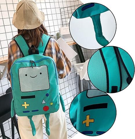 Kawaii Bag Cartoon Backpack Daily Backpack Travel Green Anime Backpack for Men Women