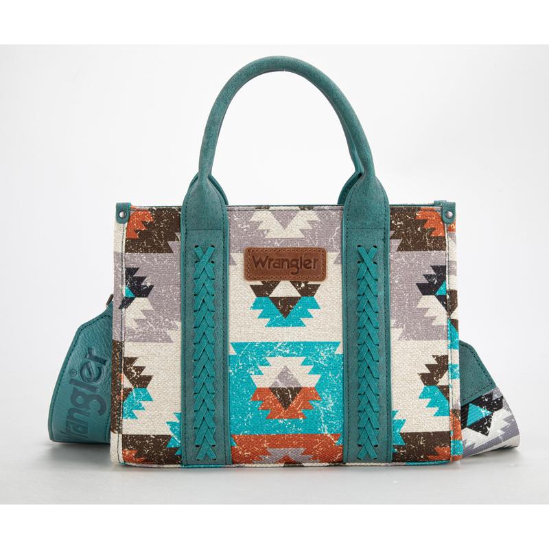 Dani Morgan's Exclusive Wrangler Retro Southwest Crossbody Canvas Tote