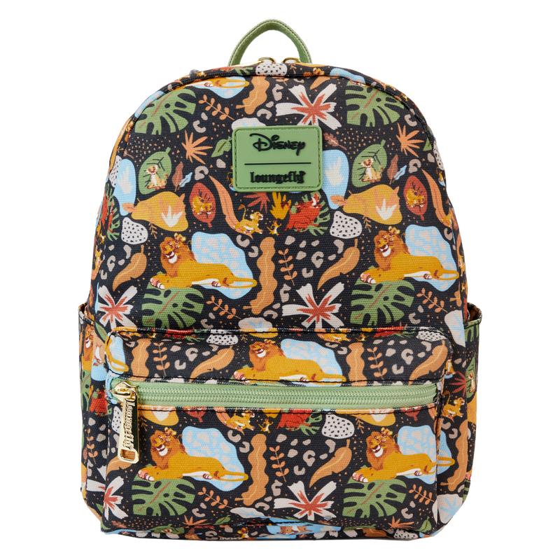 The Lion King 30th Anniversary Silhouette All-Over Print Nylon Square Mini Backpack