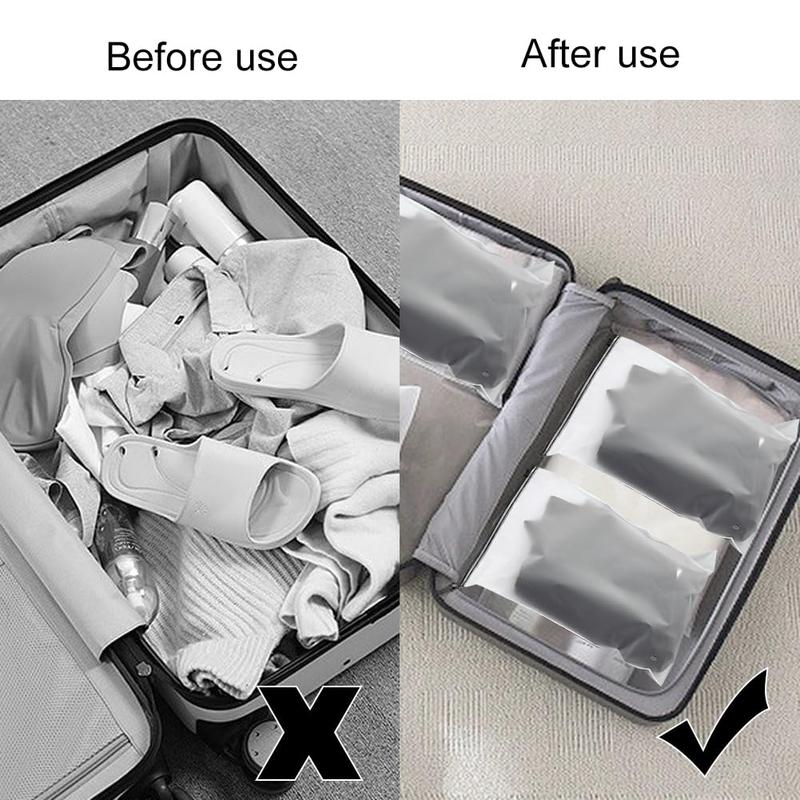 Clear Zipper Storage Bag, 20pcs set Frosted Resealable Bag, Luggage Organizer Pouch, Travel Clothes Bag, Household Storage Bag for Clothes Cosmetic