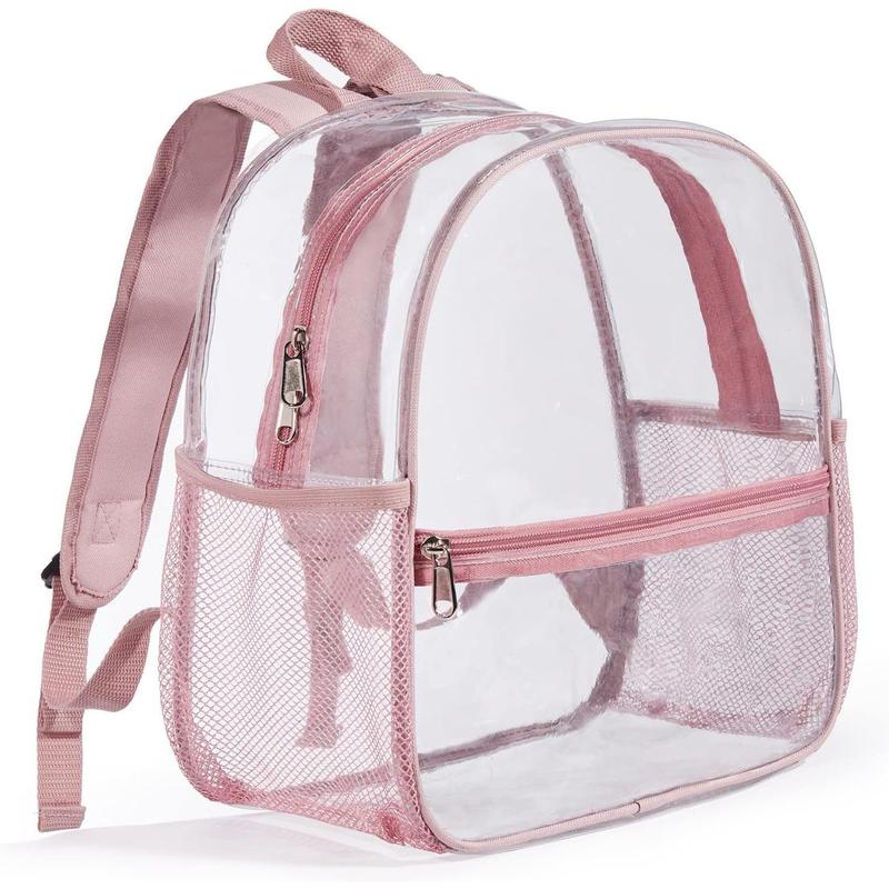 Mini Clear Backpack Stadium Approved, Small Transparent Backpack for Women Girls for Sporting Event, Work, School, Music Festival and Concerts