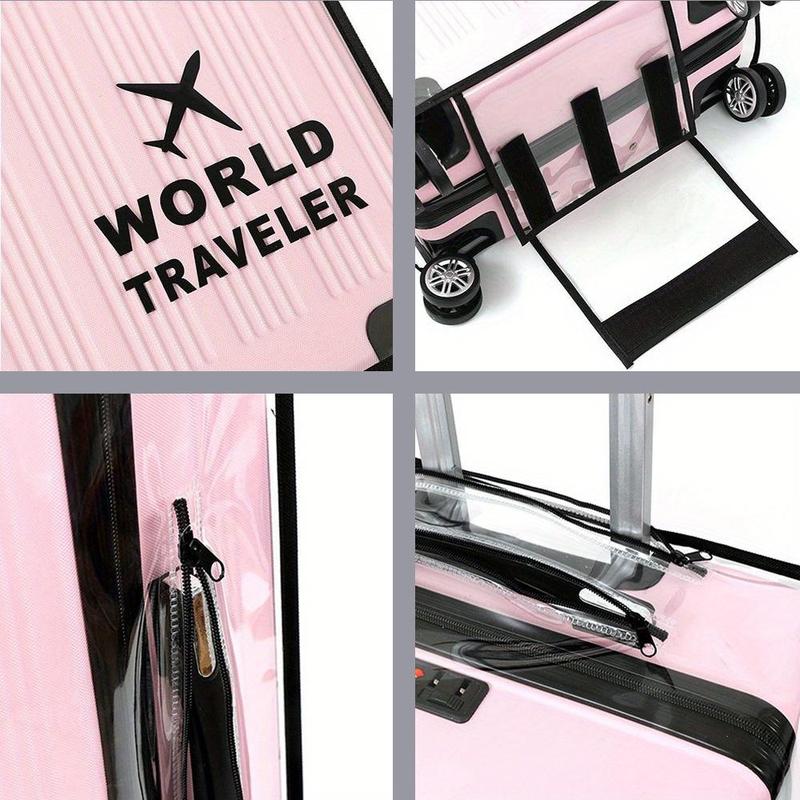 Clear Luggage Protector Cover, 1 Count Transparent Suitcase Protective Case, Travel Luggage Protector for Various Suitcase Sizes