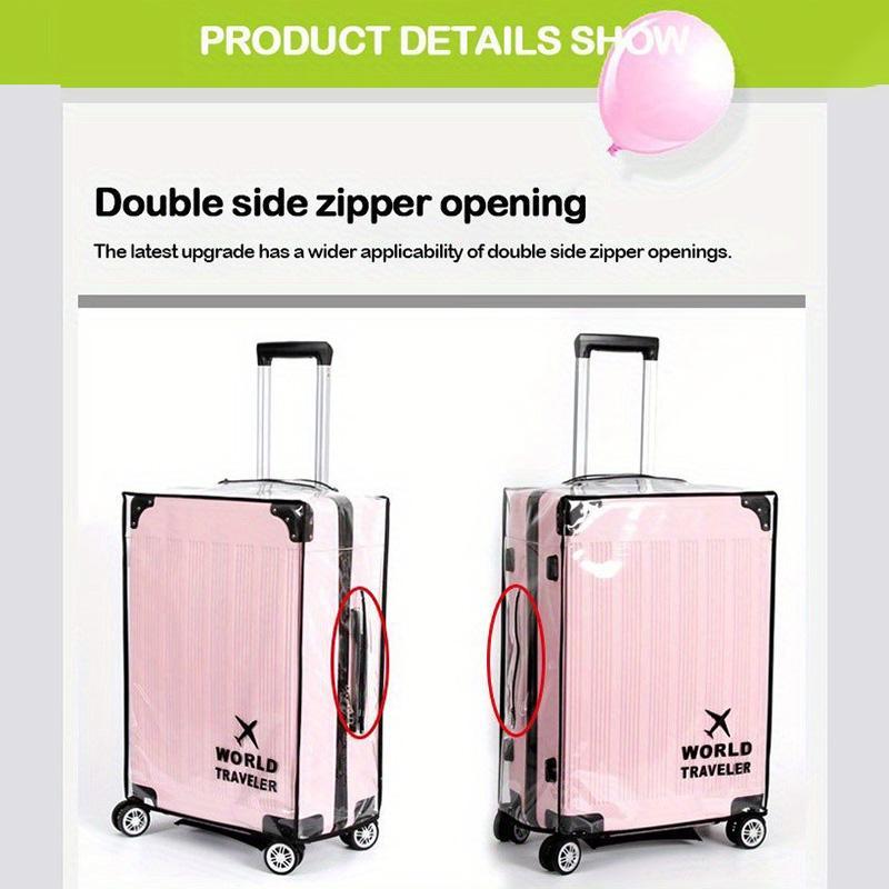 Clear Luggage Protector Cover, 1 Count Transparent Suitcase Protective Case, Travel Luggage Protector for Various Suitcase Sizes