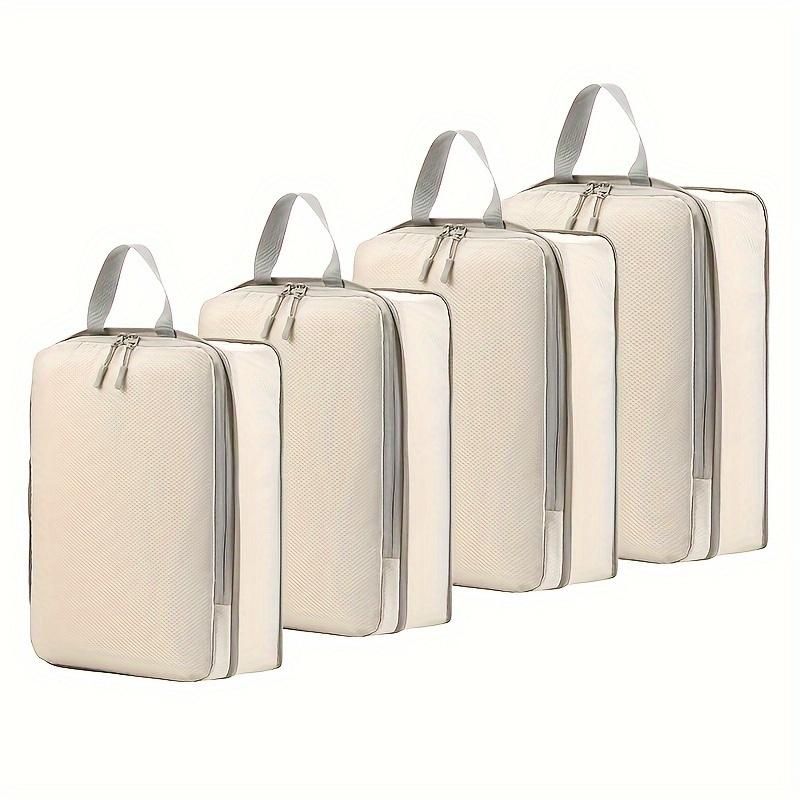 4pcs Portable Compression Travel Storage Bags, Clothes Organizers, Luggage Sorting Storage Bags Set For Travel