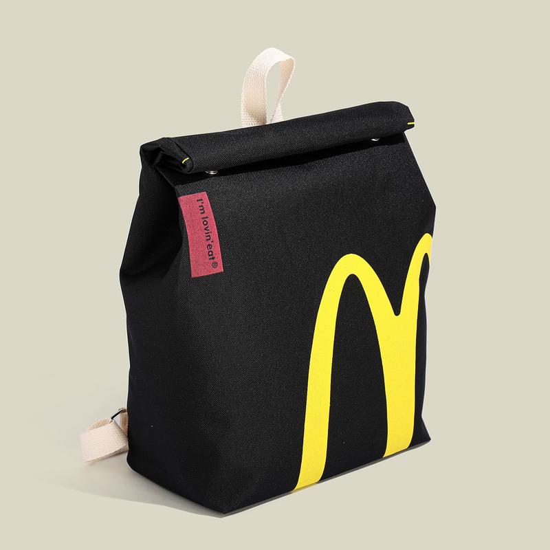 McDonald's Backpack Lightweight Knapsack Funny Crossbody Shoulder Bag for Men Women