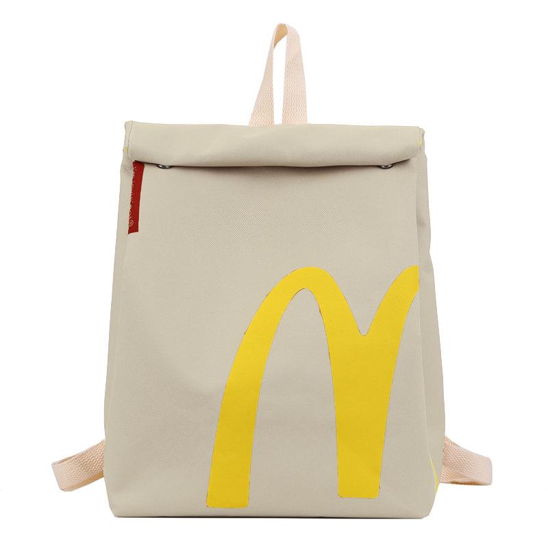 McDonald's Backpack Lightweight Knapsack Funny Crossbody Shoulder Bag for Men Women