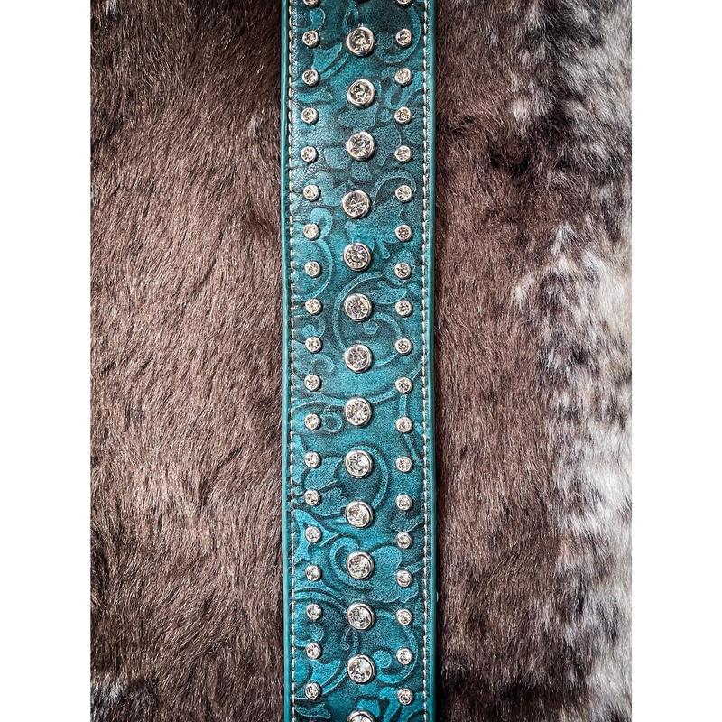 Naomi Bling Crossbody Purse Strap - Turquoise