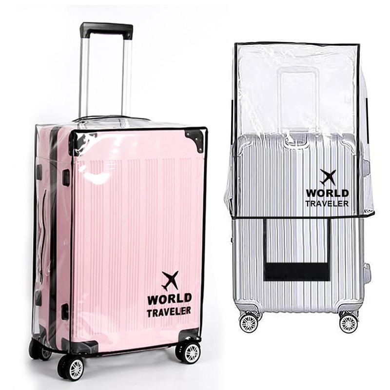 Clear Luggage Protector Cover, 1 Count Transparent Suitcase Protective Case, Travel Luggage Protector for Various Suitcase Sizes