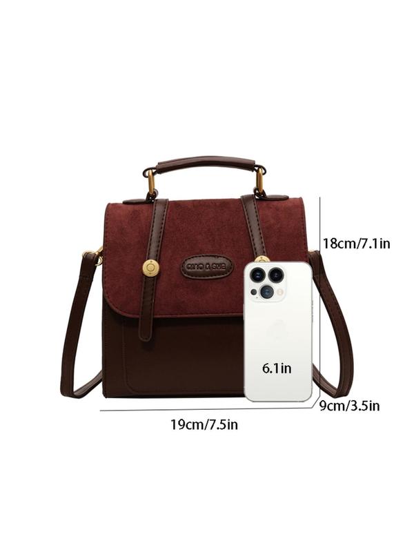 Women's Fashionable Solid Color Backpack, Casual Versatile Backpack for Work & School, Trendy All-match Bag for Daily Use