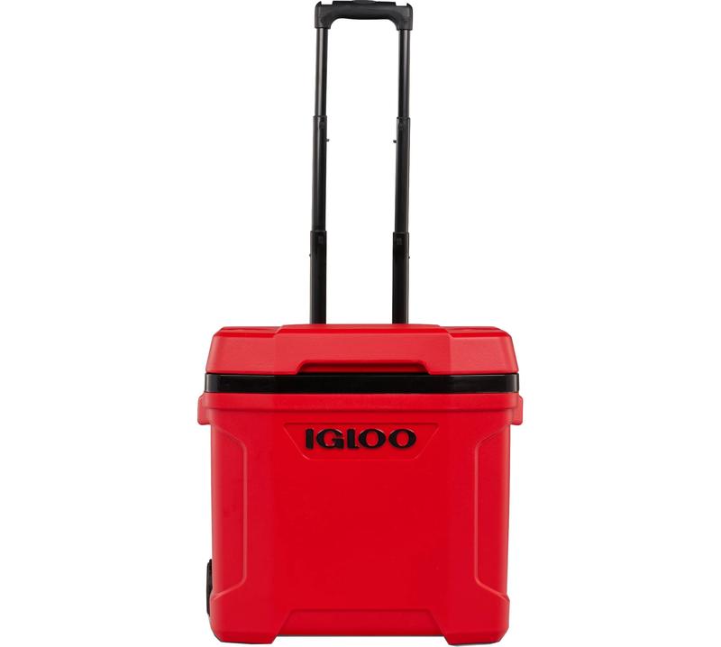 Igloo 30 Quart Latitude Roller Cooler - MaxCold Insulation, Leakproof Lid, Adjustable Strap - Perfect for Traveling with Beverages