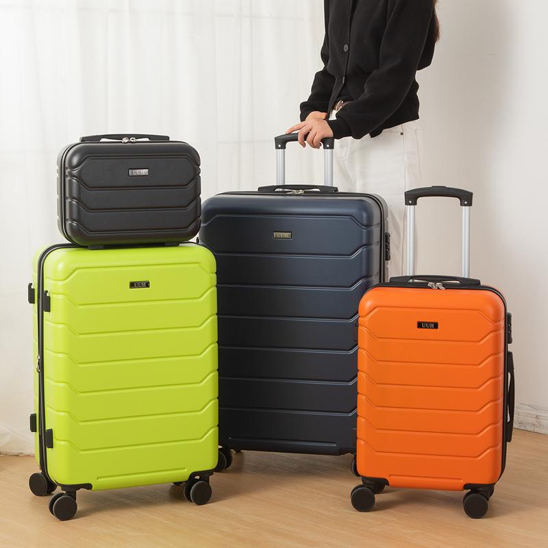 Suitcase Set, 4-piece Set, Expandable (13+20+24+28), Spinner Wheels, ABS Material, Lightweight, Durable, Travel-Specific