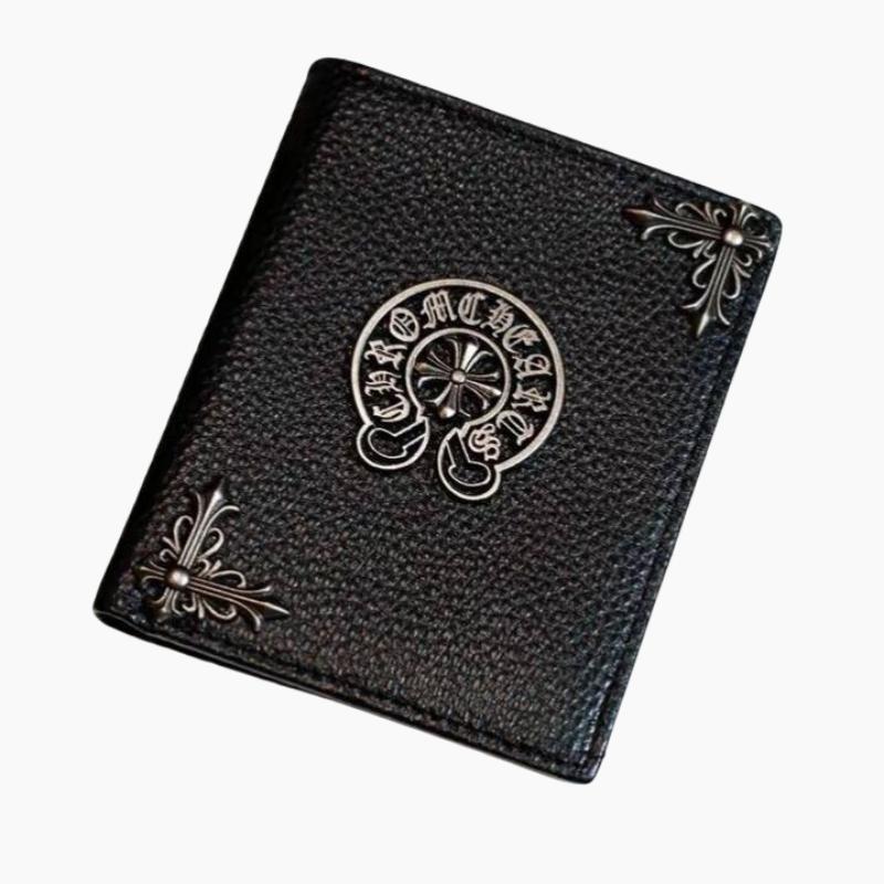 CHROME HEARTS WALLET for men and women, high quality leather with outstanding logo, no scratch and waterproof, full box, men wallets, gift for him