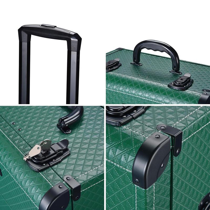 Yescom Rolling Makeup Case with Drawers Nail Organizer