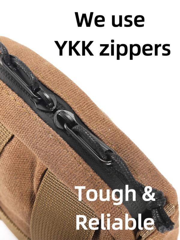 Men's Canvas Waterproof Waist Bag, Casual Solid Color Zipper Belt Bag for Daily Used, Outdoor Belt Pouch for Men Women Edc Pouch, Waist Pack for Hiking