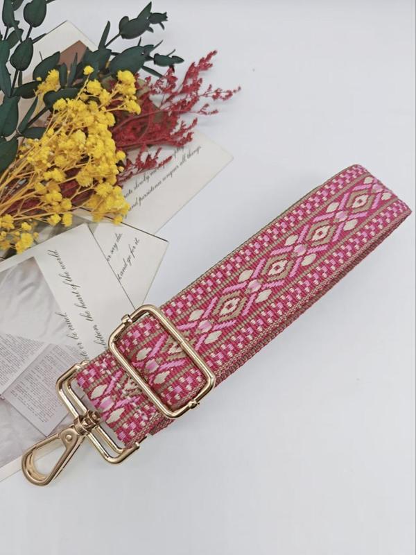 Ethnic Pattern Bag Strap, Adjustable Bag Strap, Fashionable Bag Accessories for Women & Men, Trendy All-match & Exquisite Bag Strap for Birthday Gift