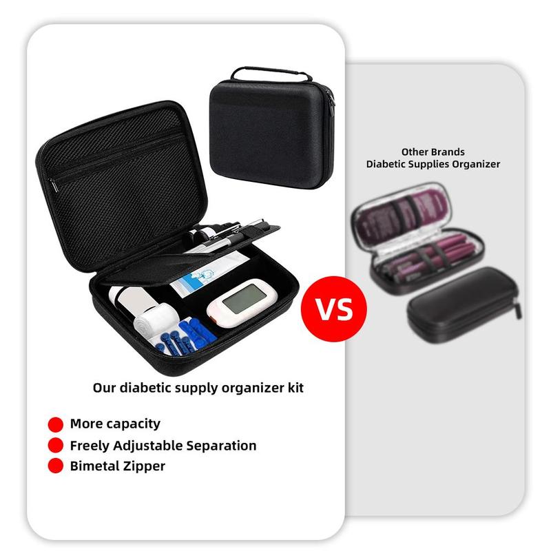 Insulin Storage Case, 1 Count Portable Insulated Travel Box for Diabetics, Safe Insulin Storage Box, Travel Essentials