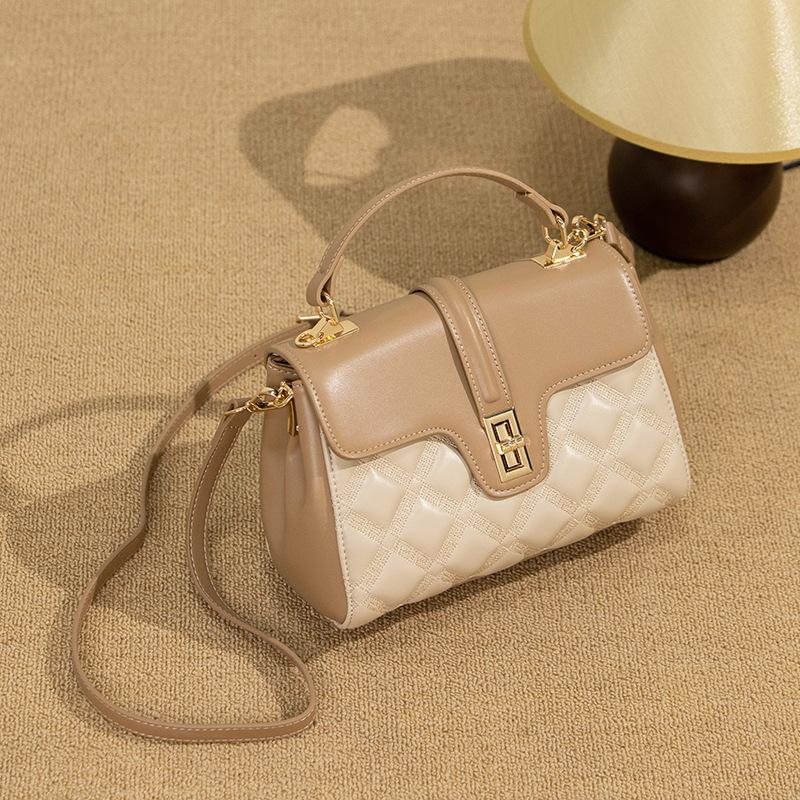 Women's Bag New 2024 Women's Cross-Body Bag Fashion Simple Large Capacity Shoulder Bag Soft Leather Versatile Handbags Women