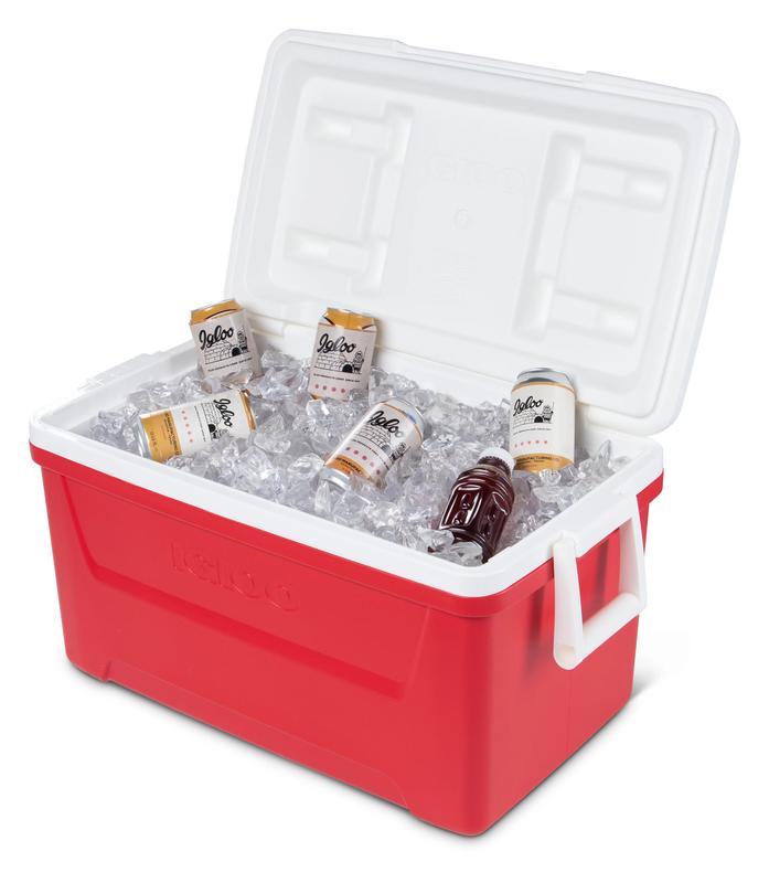 48 QT Laguna Ice Chest Cooler, Red