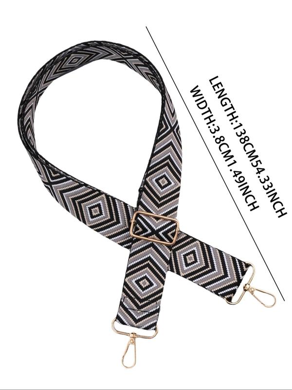 Fashionable Ethnic Pattern Design Bag Strap, Adjustable Shoulder Strap for Travel, Casual Versatile Bag Strap for Women & Men